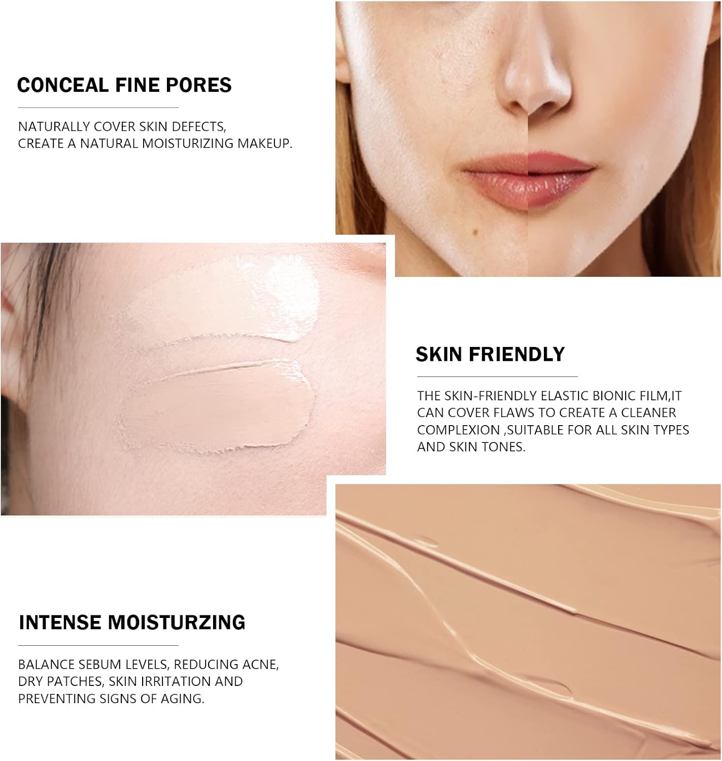 Sunisa BB & CC Cream – Waterproof Liquid Foundation Base