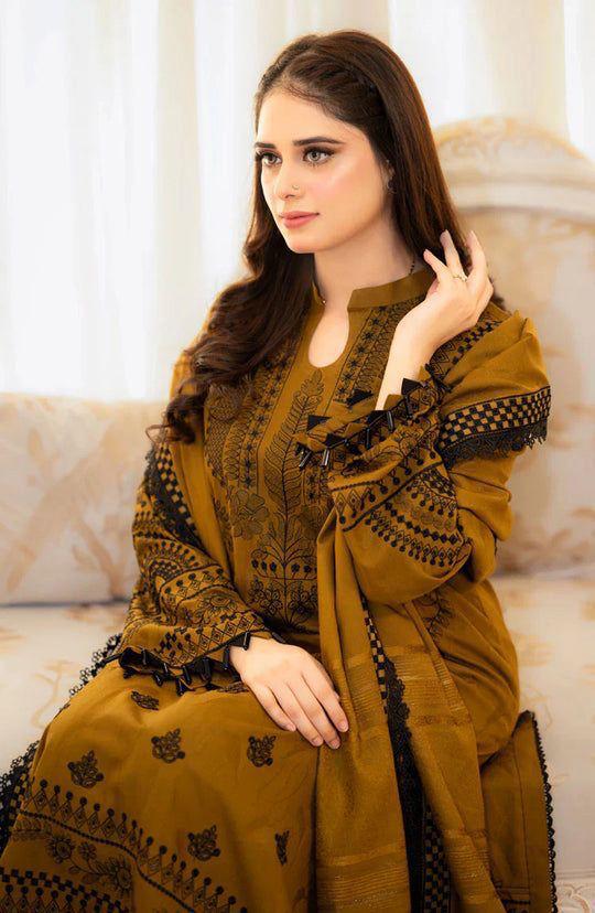 Libas Dhanak 3-Piece Embroidered Airjet Suit – Winter Collection ❄️