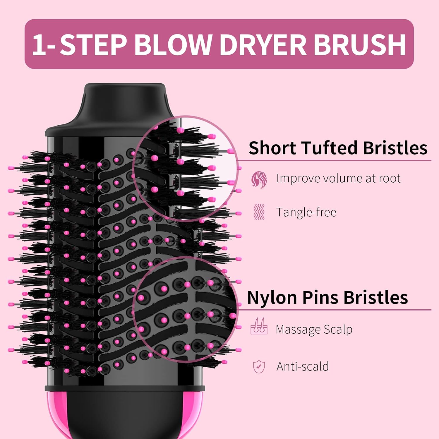 One Step Hot Air Brush (Dryer + Styler)