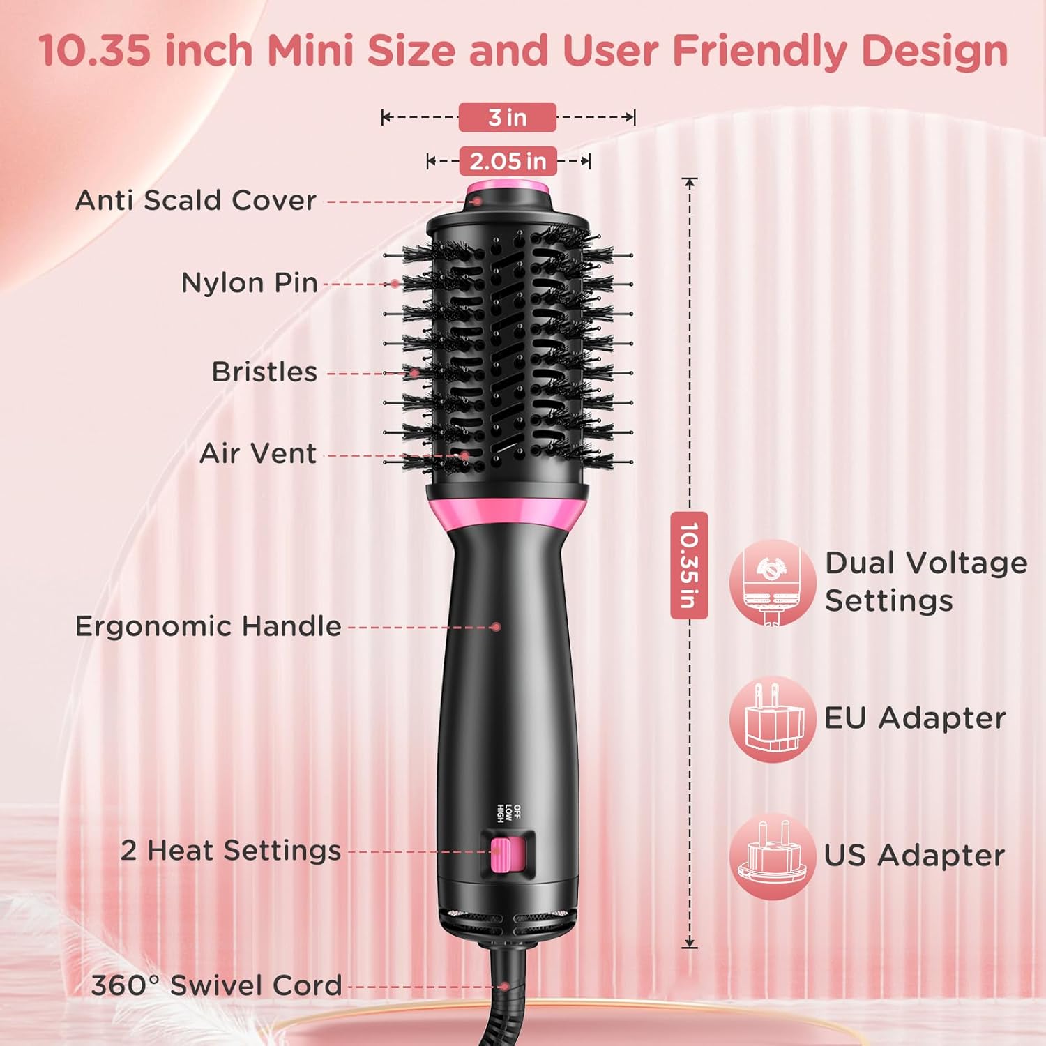 One Step Hot Air Brush (Dryer + Styler)