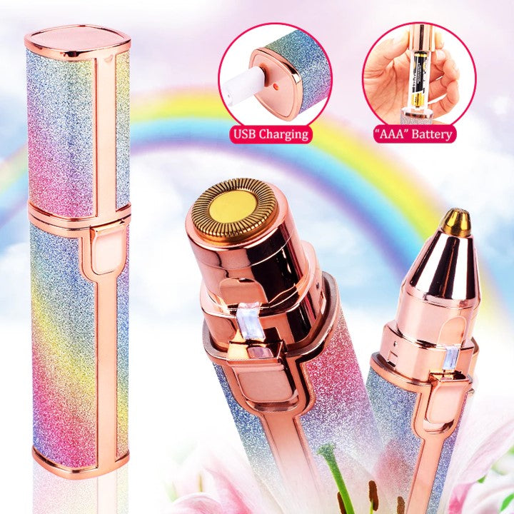Electric Eyebrow Trimmer & Facial Hair Remover for Women