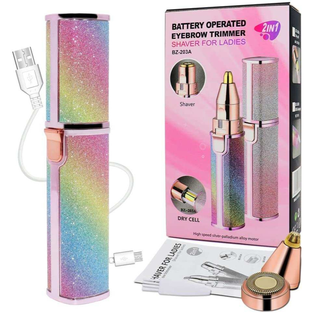 Electric Eyebrow Trimmer & Facial Hair Remover for Women