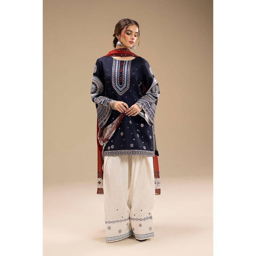 Jazmin Winter Collection – Dhanak Embroidered 3-Piece Suit ❄️