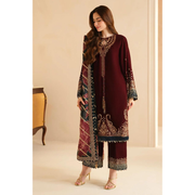 Micron Velvet Embroidered Spangle Work 3-Piece Dress Set ❄️