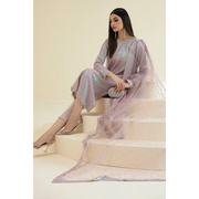 Baroque Semi Pure Chiffon Embroidered 3-Piece Suit – Luxury Collection ✨